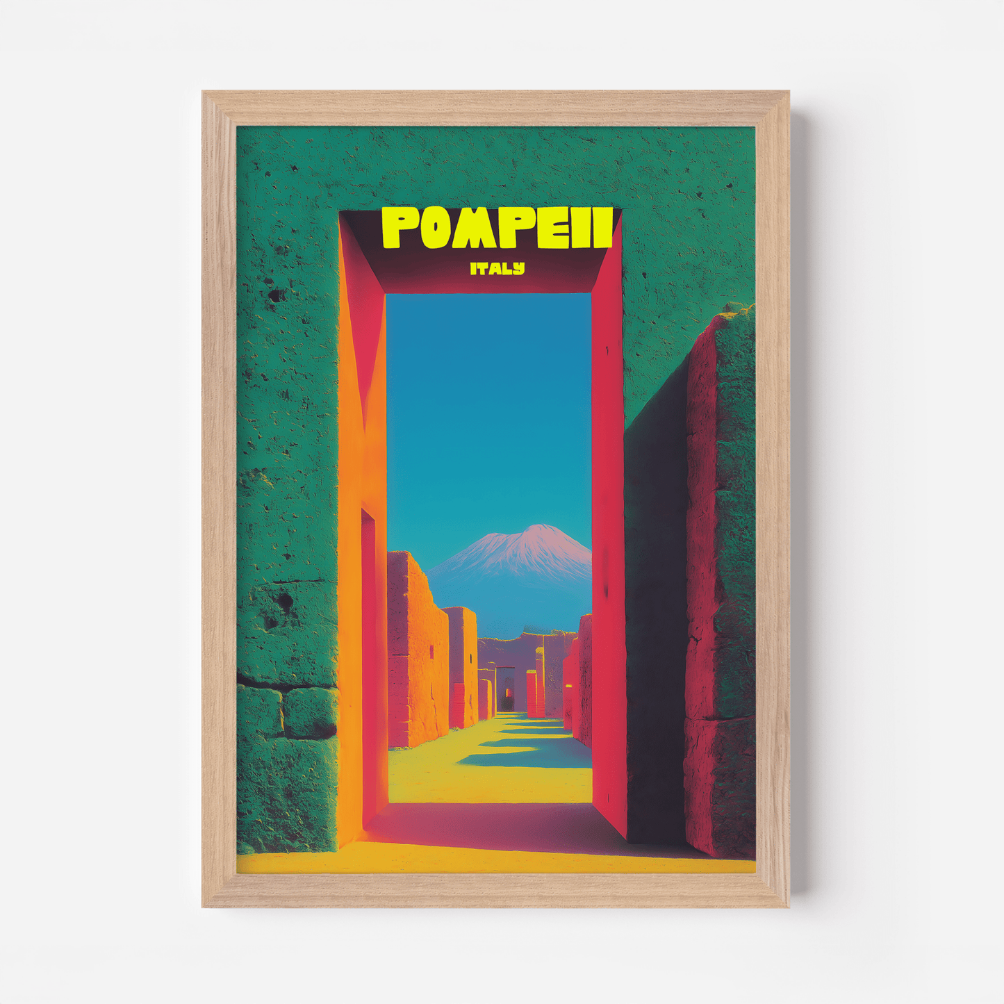 Pompeii Italy Travel Poster - Postered