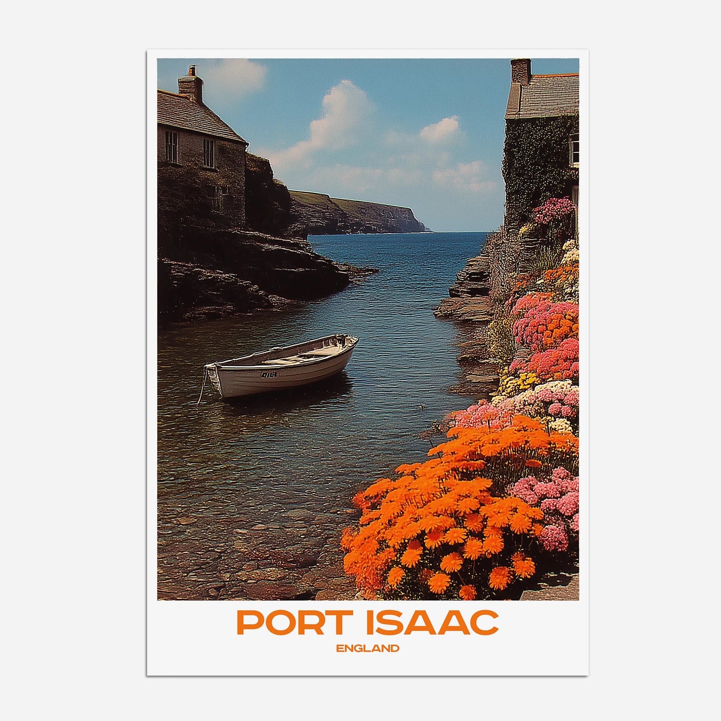 Port Isaac Cornwall England Europe Travel Poster - Postered