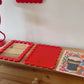 Magnetic Modular Wavey Plastic Frame - Matt Ruby Red - 5x7 Inch