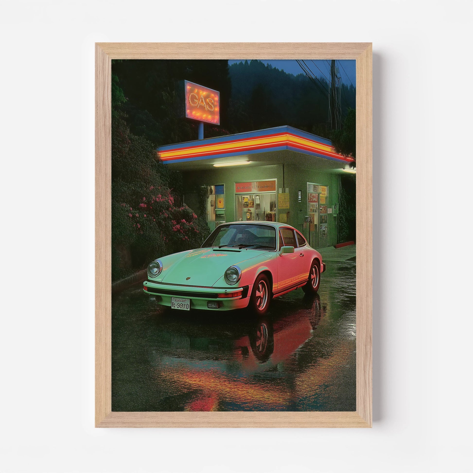 Rainy Road Racer - Postered