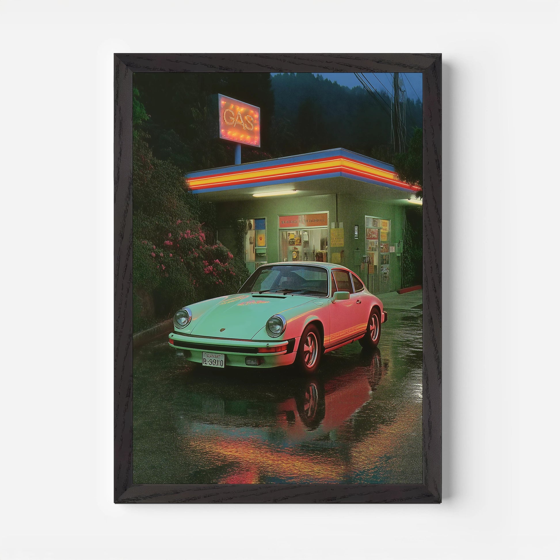 Rainy Road Racer - Postered