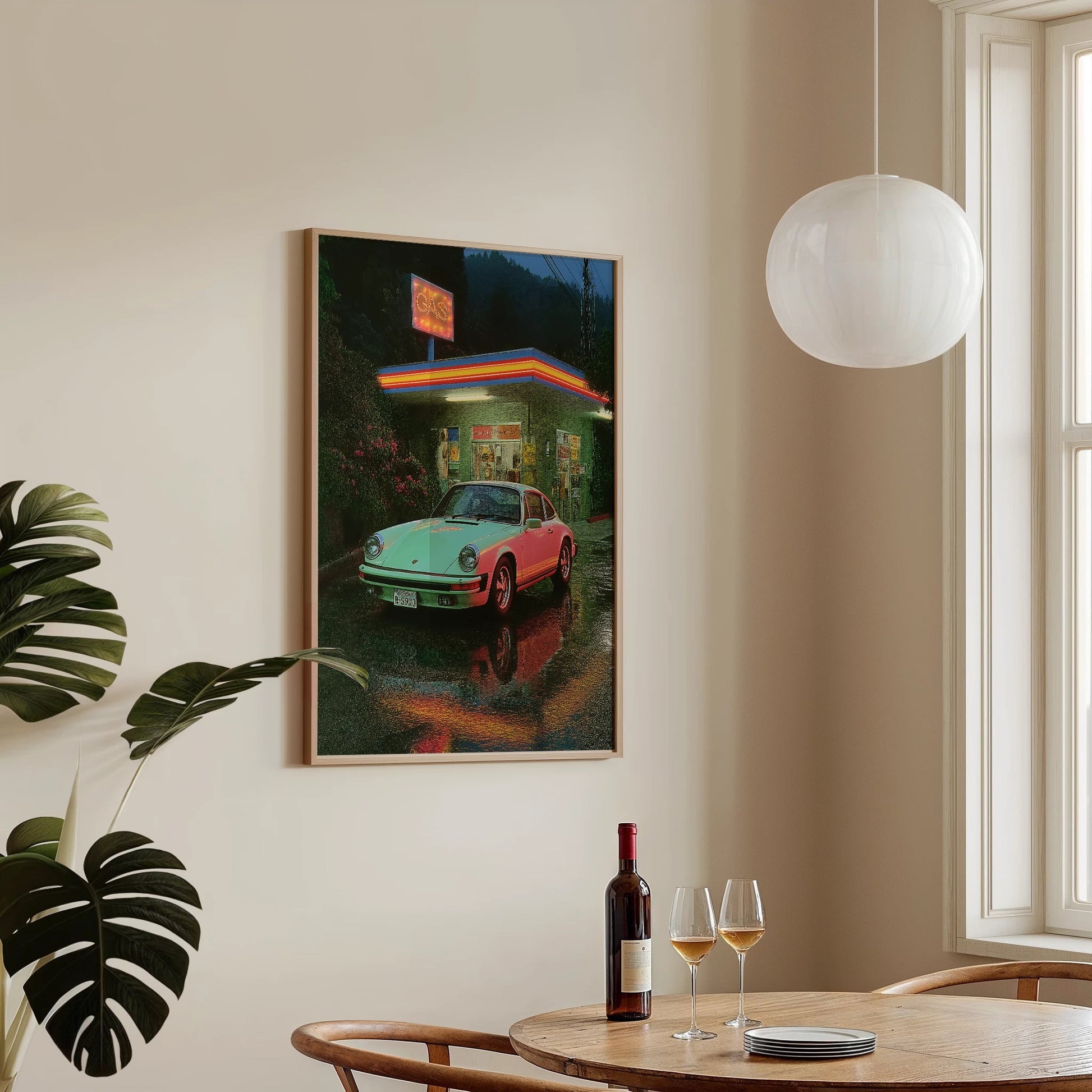 Rainy Road Racer - Postered