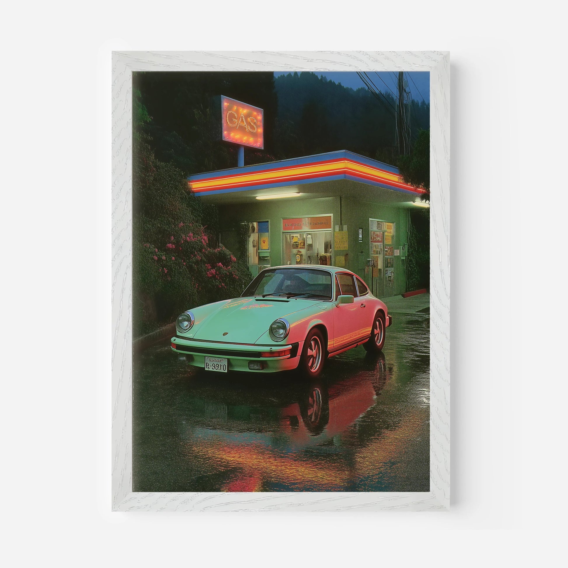 Rainy Road Racer - Postered