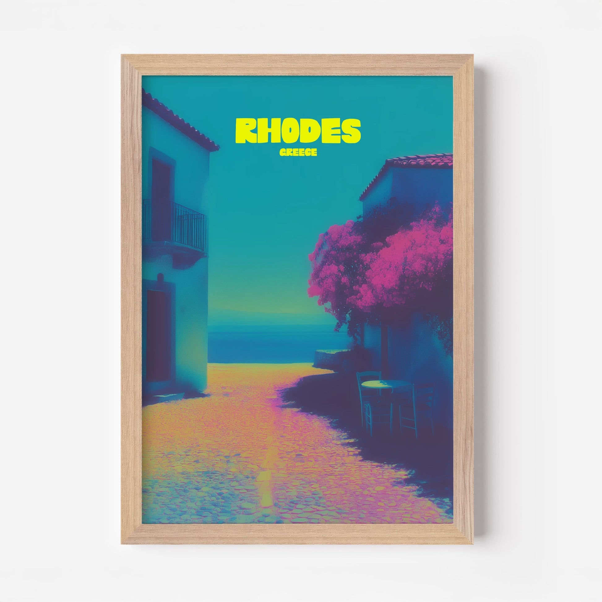 Rhodes Greece Europe Travel Poster - Postered