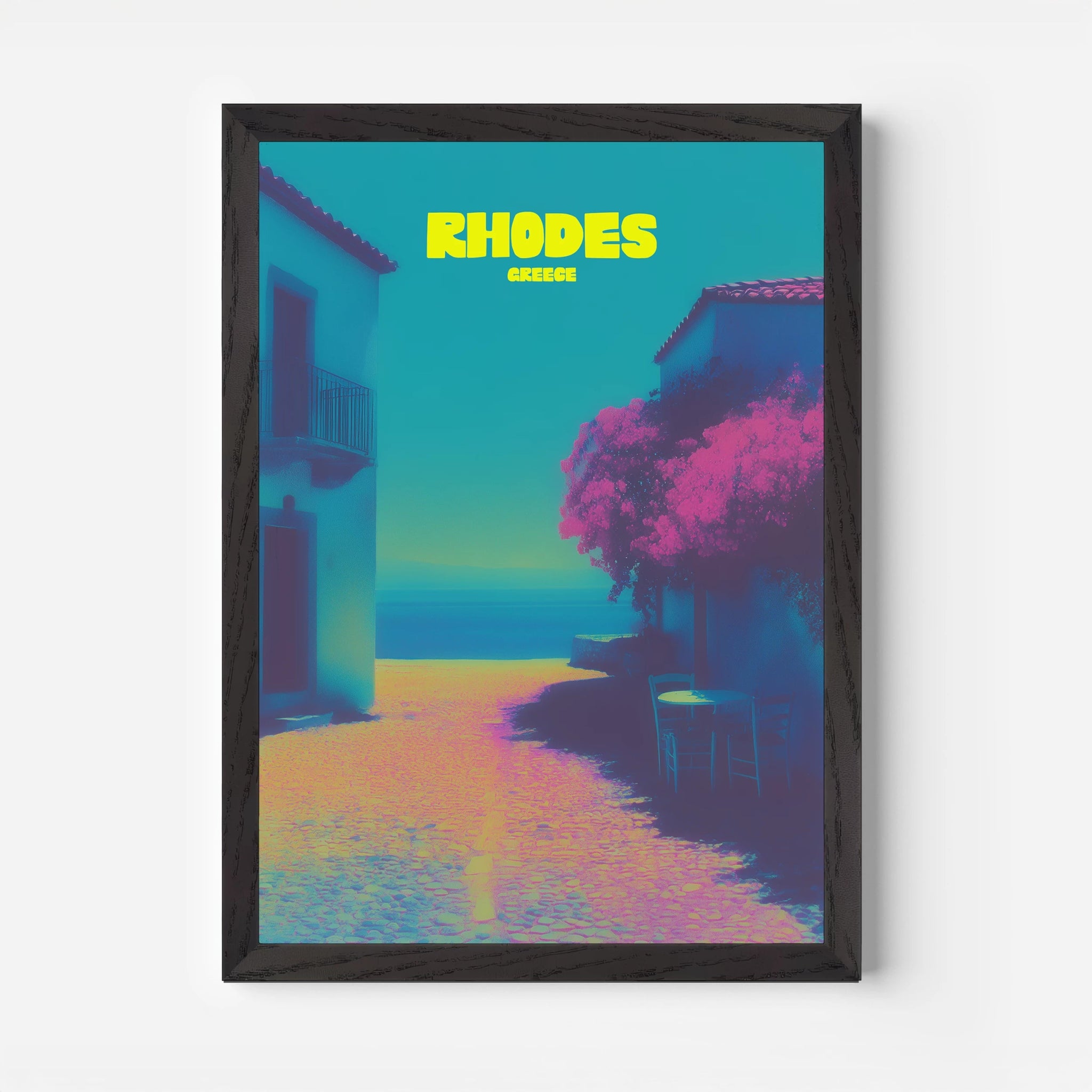 Rhodes Greece Europe Travel Poster - Postered