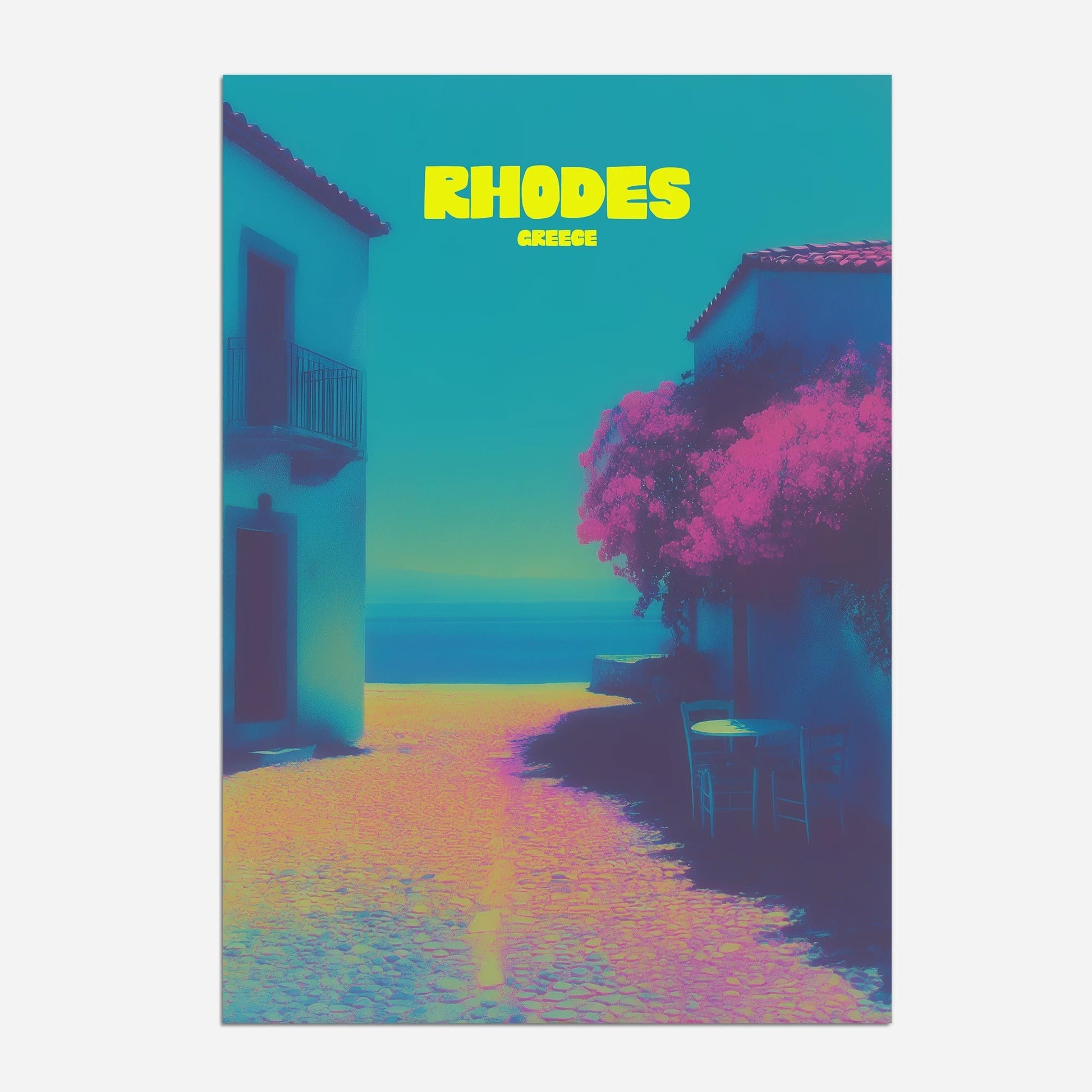 Rhodes Greece Europe Travel Poster - Postered