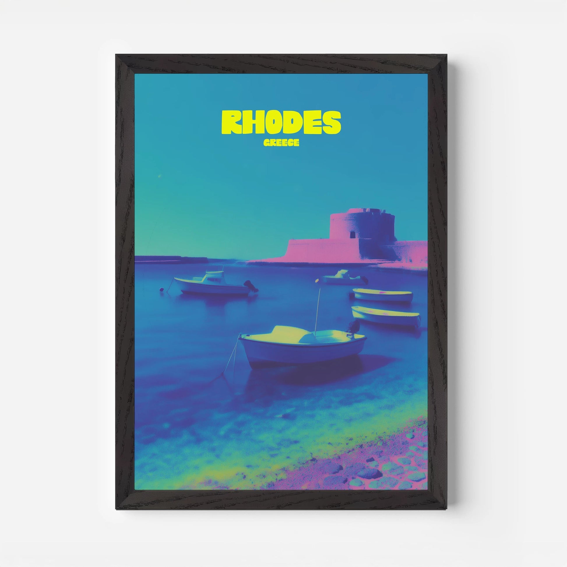 Rhodes Greece Travel Poster - Postered