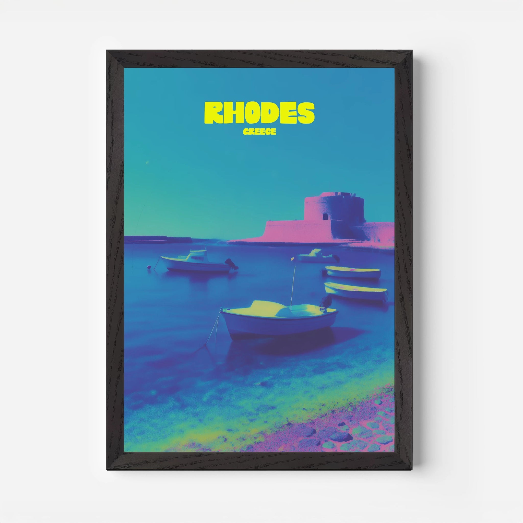 Rhodes Greece Travel Poster - Postered