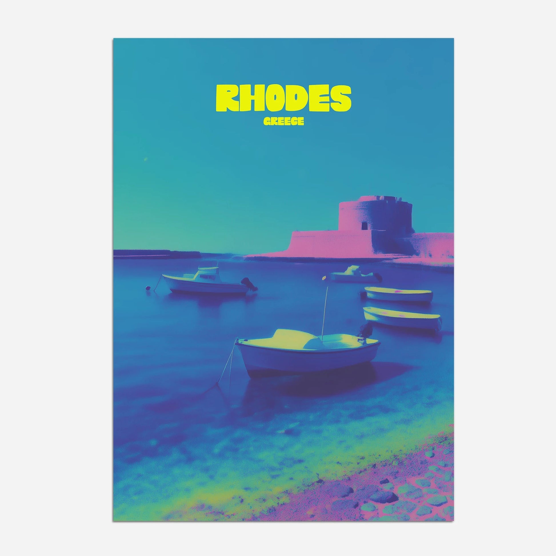 Rhodes Greece Travel Poster - Postered