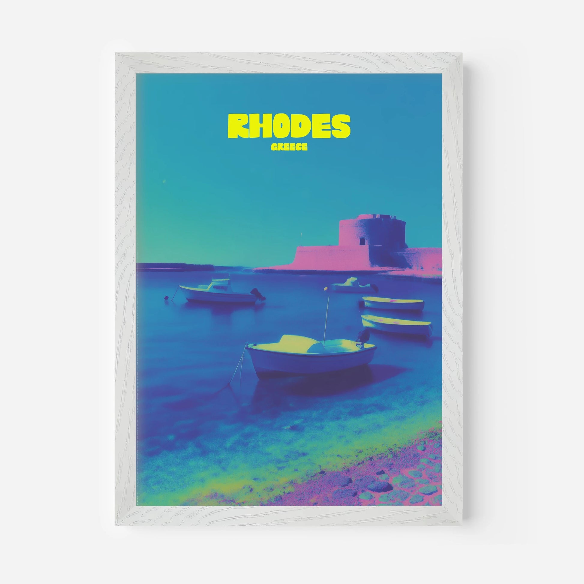 Rhodes Greece Travel Poster - Postered