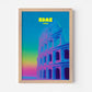 Rome Italy Colosseum Travel Poster - Postered
