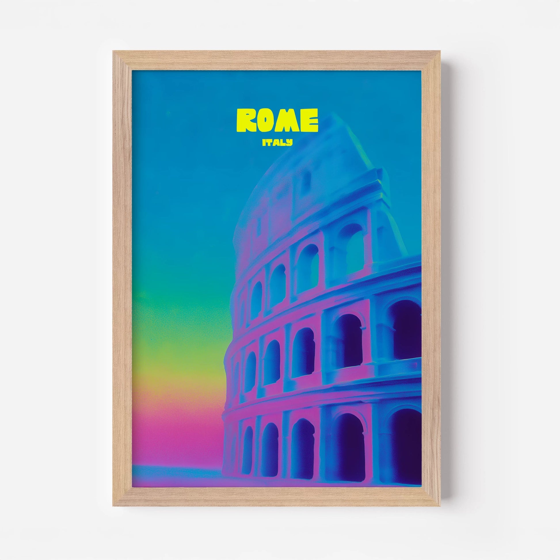 Rome Italy Colosseum Travel Poster - Postered