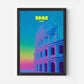 Rome Italy Colosseum Travel Poster - Postered