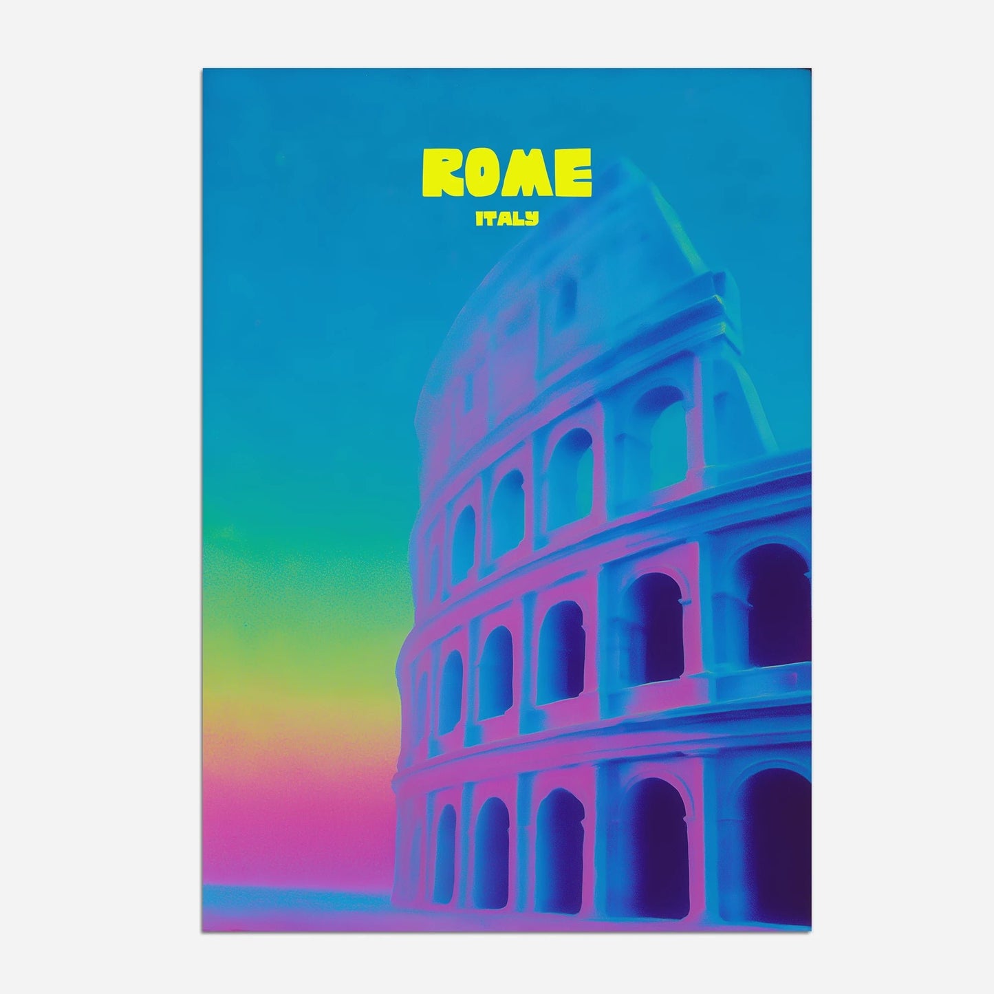 Rome Italy Colosseum Travel Poster - Postered