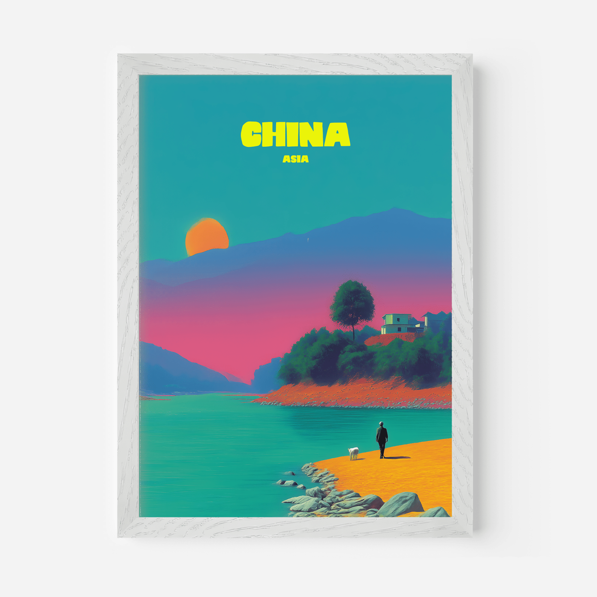 Rural China Asia Travel Poster - Postered