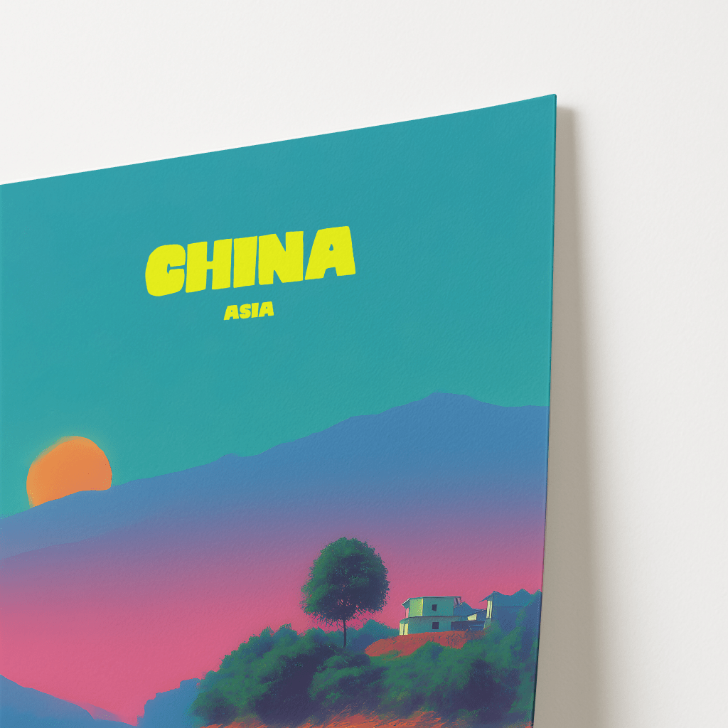 Rural China Asia Travel Poster - Postered