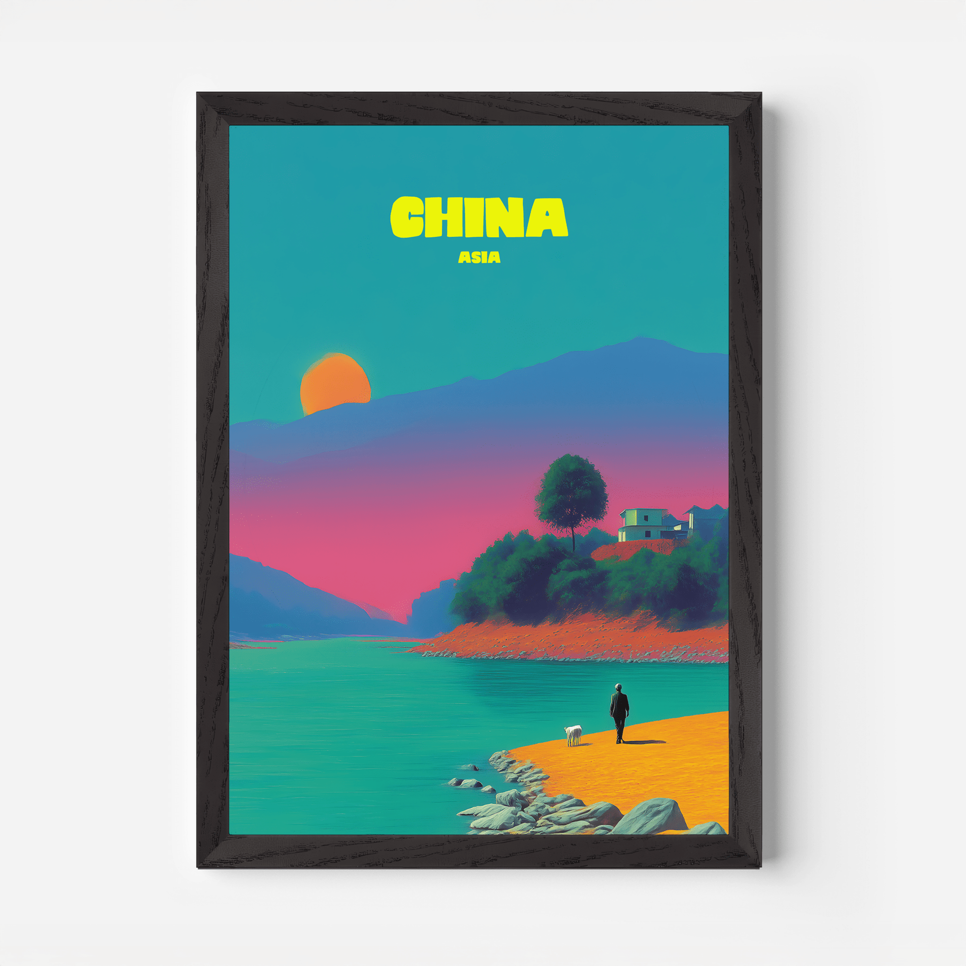 Rural China Asia Travel Poster - Postered