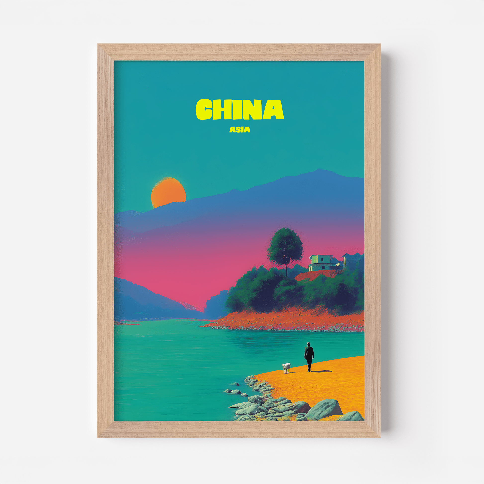 Rural China Asia Travel Poster - Postered