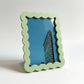 Magnetic Modular Wavey Plastic Frame - Sage Green - 5x7 Inch