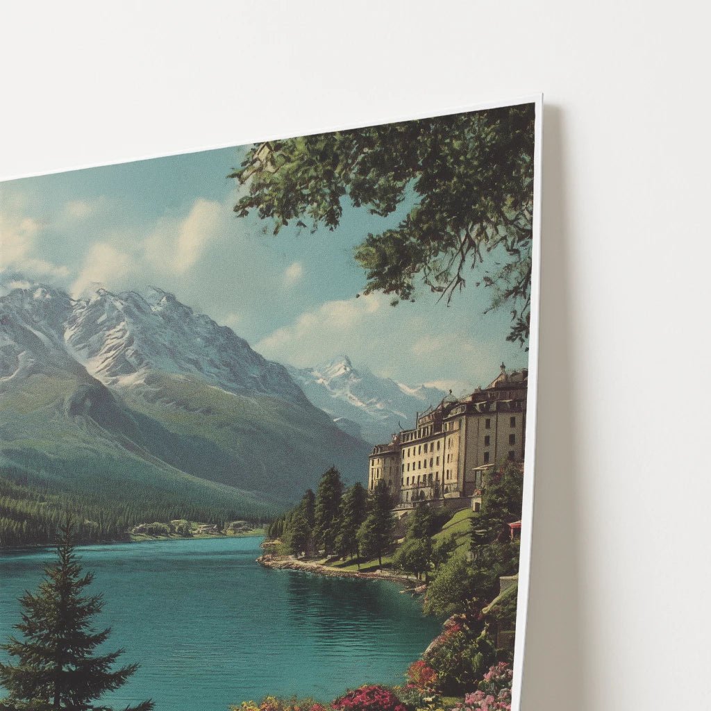 Saint Moritz Switzerland Europe Travel Poster - Postered