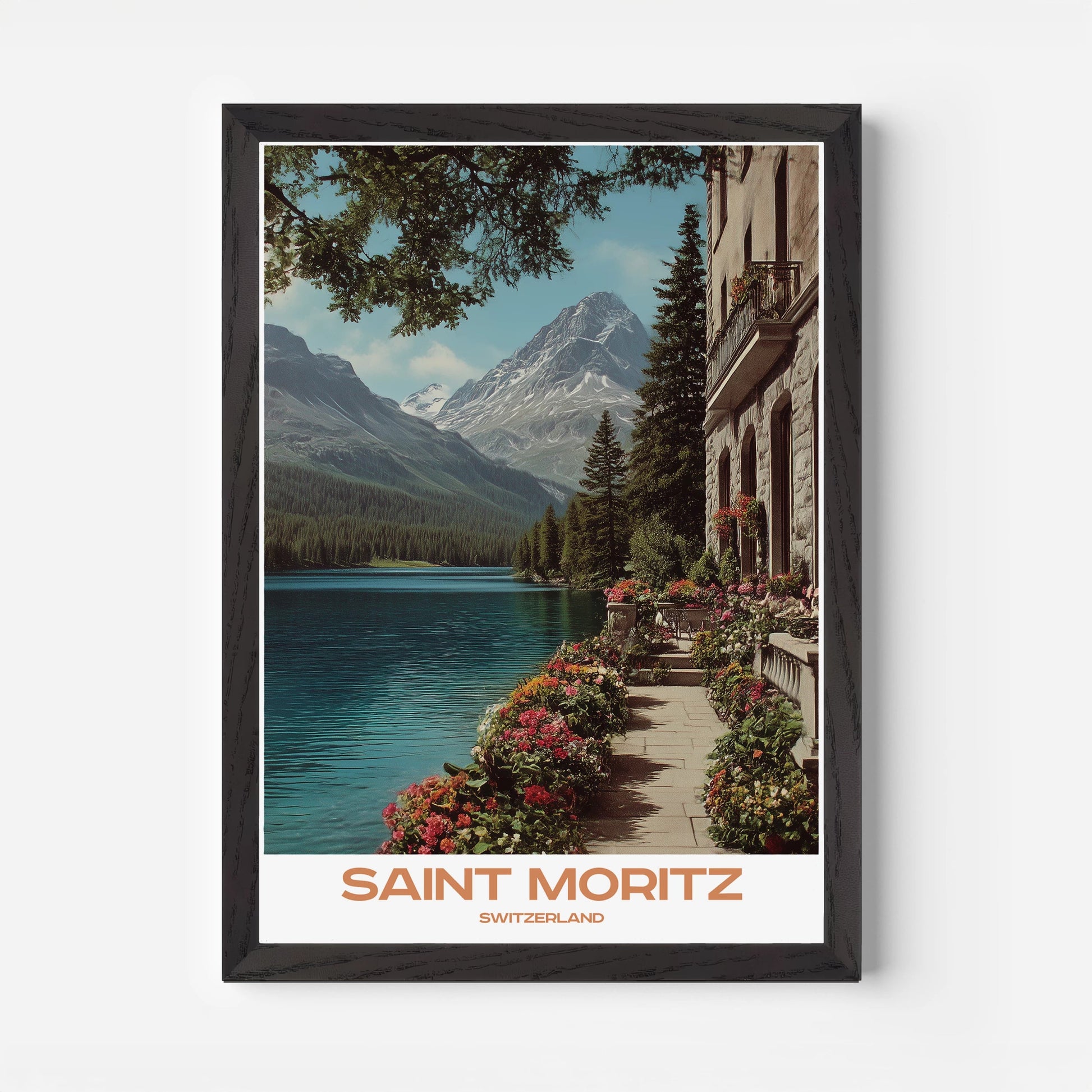 Saint Moritz Switzerland Europe Travel Poster - Postered