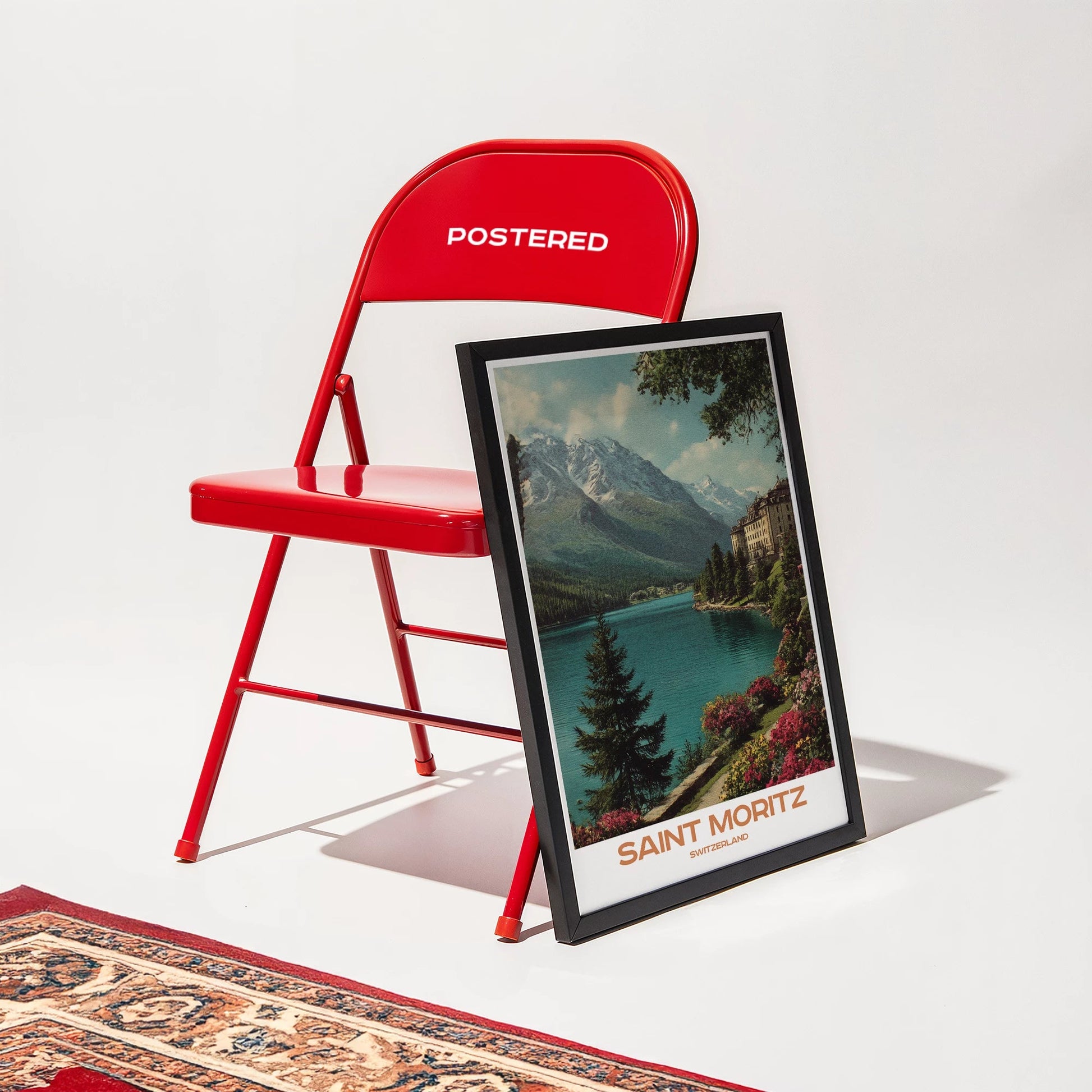 Saint Moritz Switzerland Europe Travel Poster - Postered