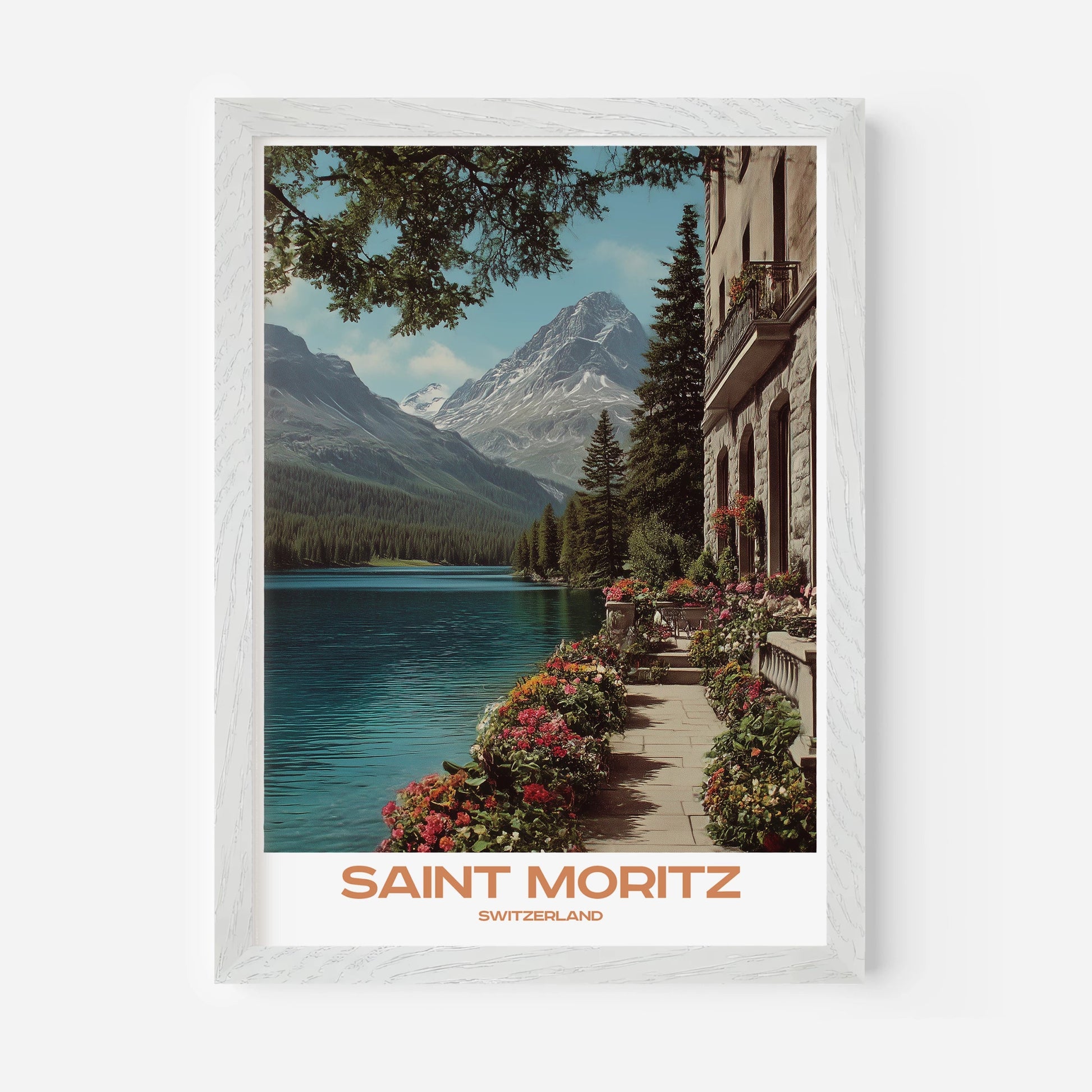 Saint Moritz Switzerland Europe Travel Poster - Postered