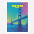 San Francisco California Golden Gate Bridge Travel Poster - Postered