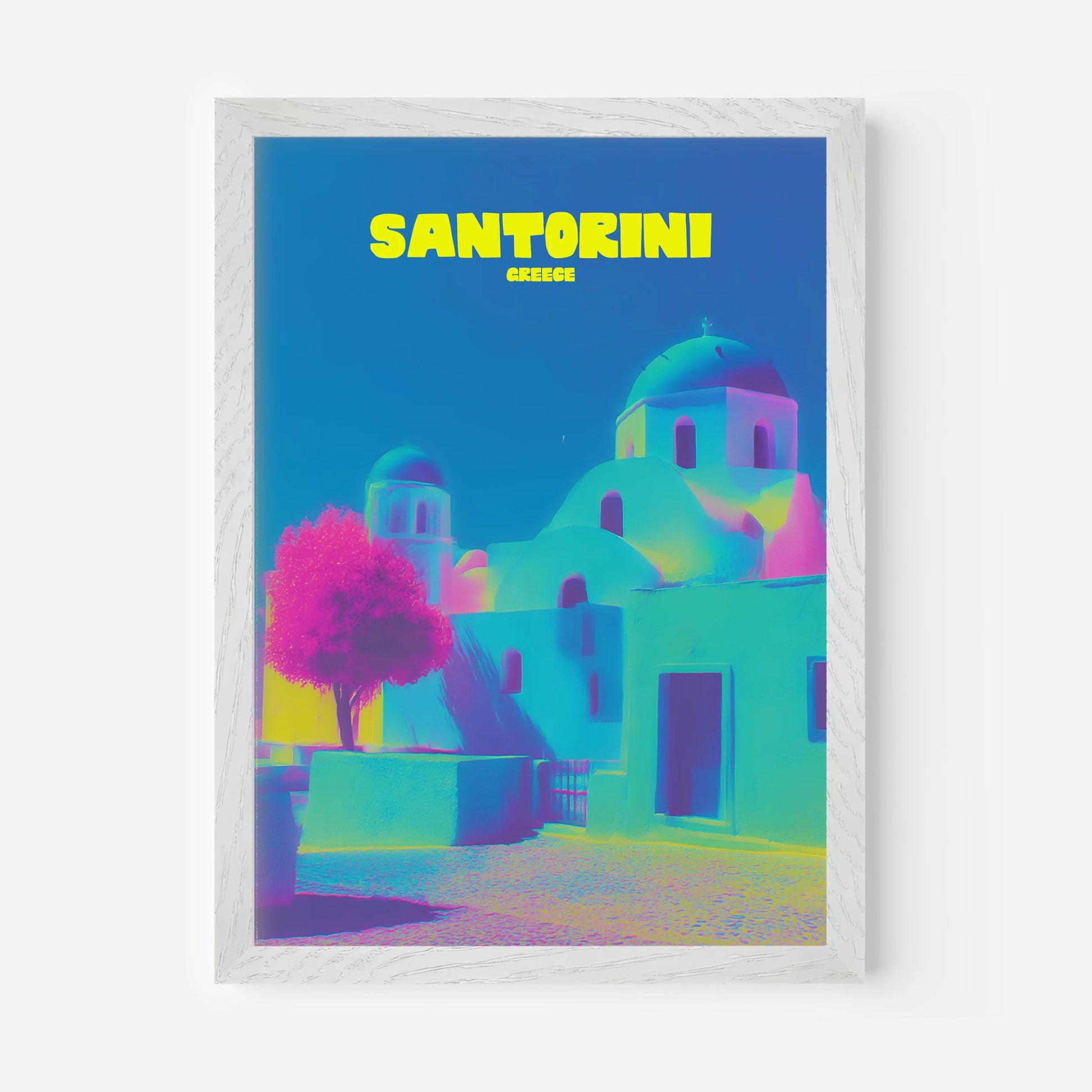 Santorini Greece Island Travel Poster - Postered