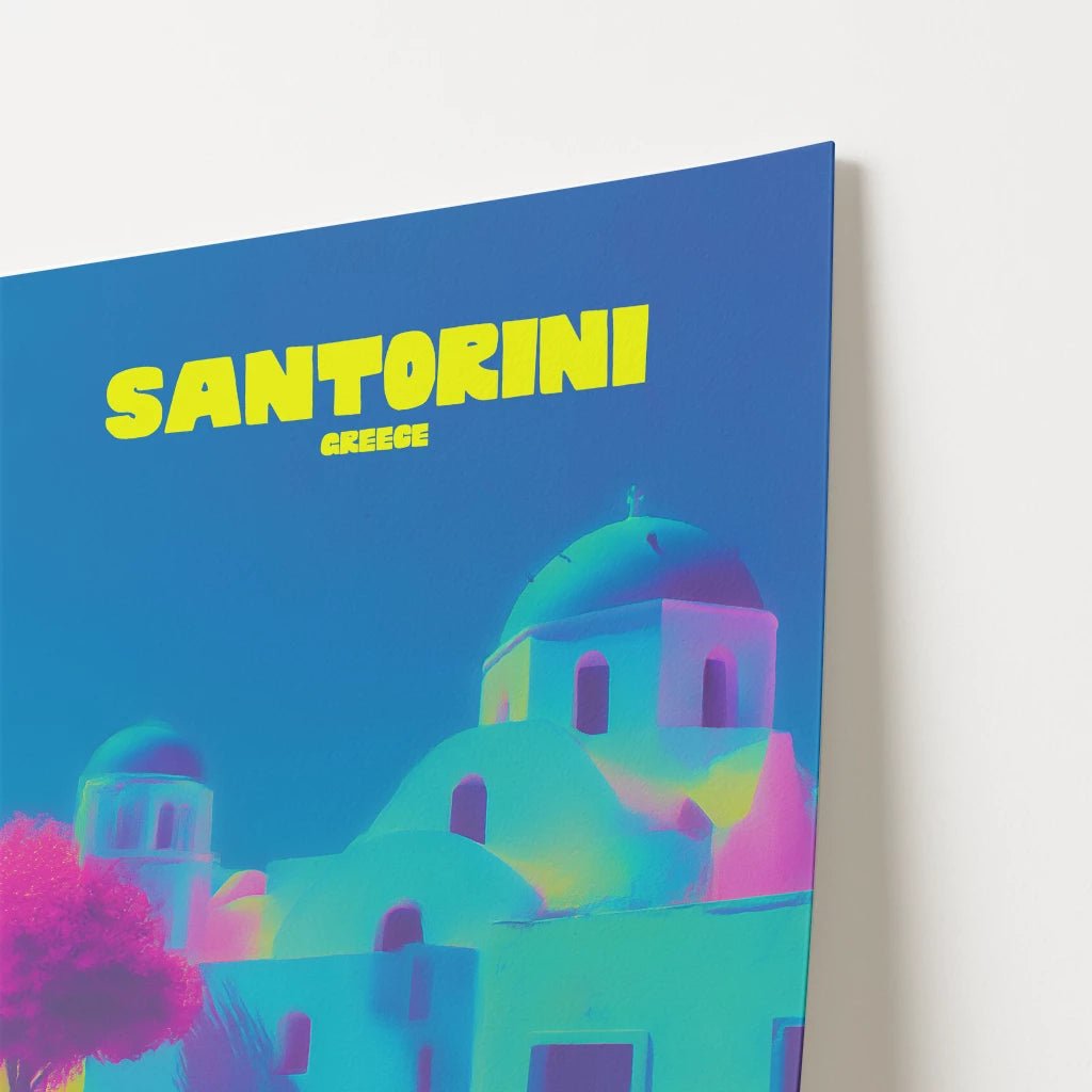 Santorini Greece Island Travel Poster - Postered