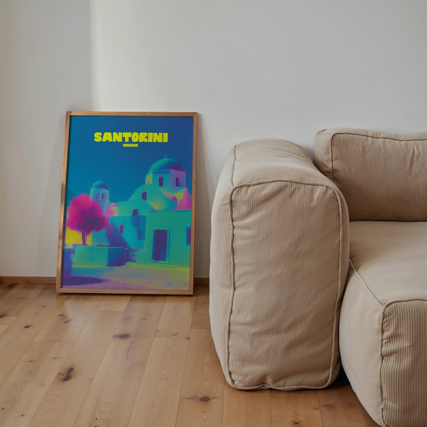 Santorini Greece Island Travel Poster - Postered