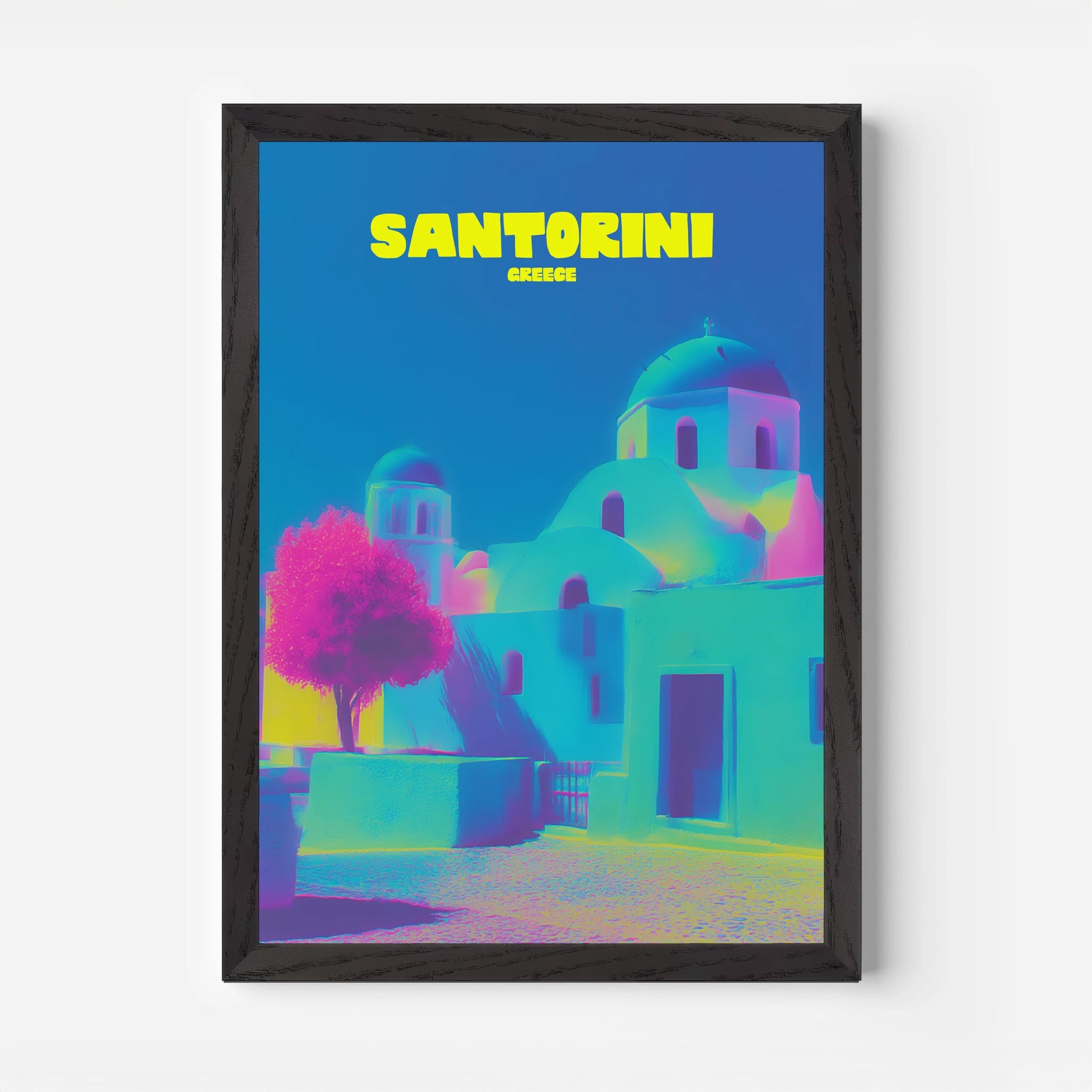 Santorini Greece Island Travel Poster - Postered
