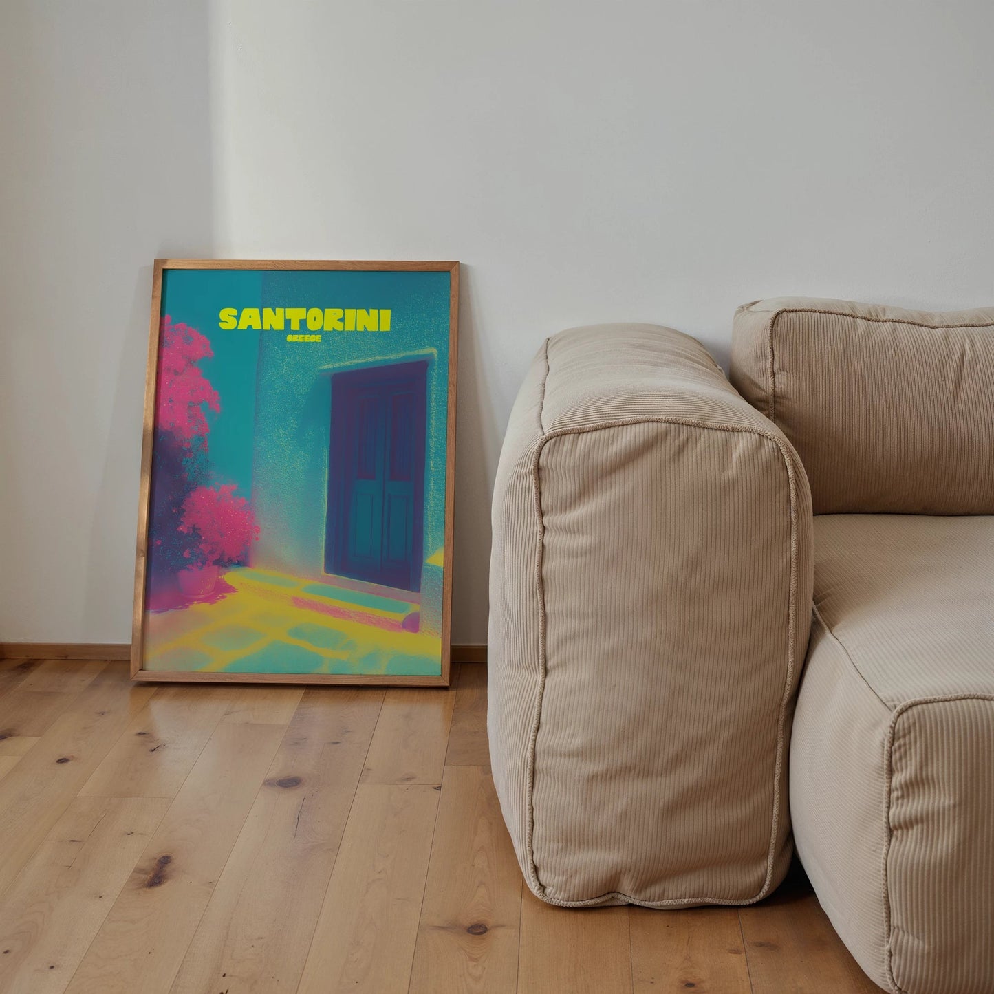 Santorini Greece Travel Poster - Postered