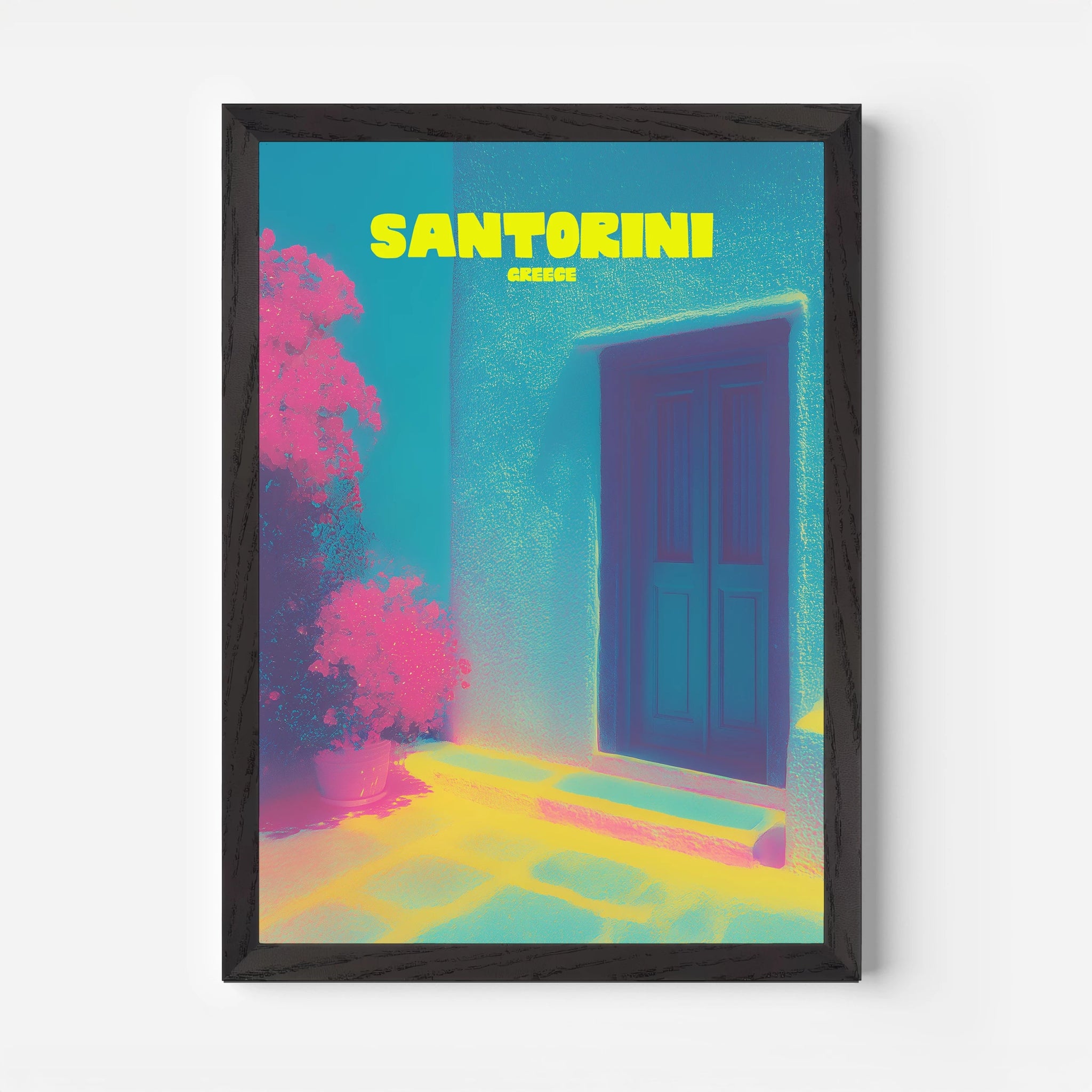 Santorini Greece Travel Poster - Postered
