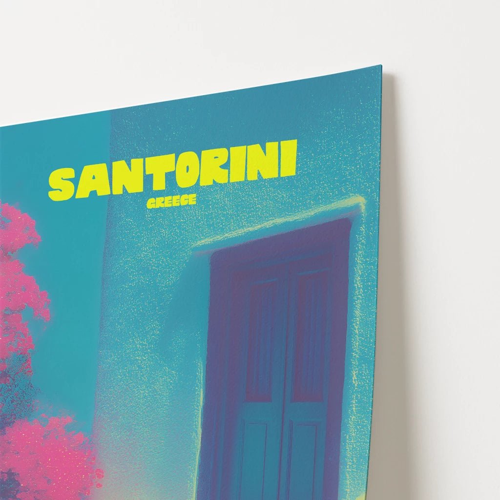 Santorini Greece Travel Poster - Postered
