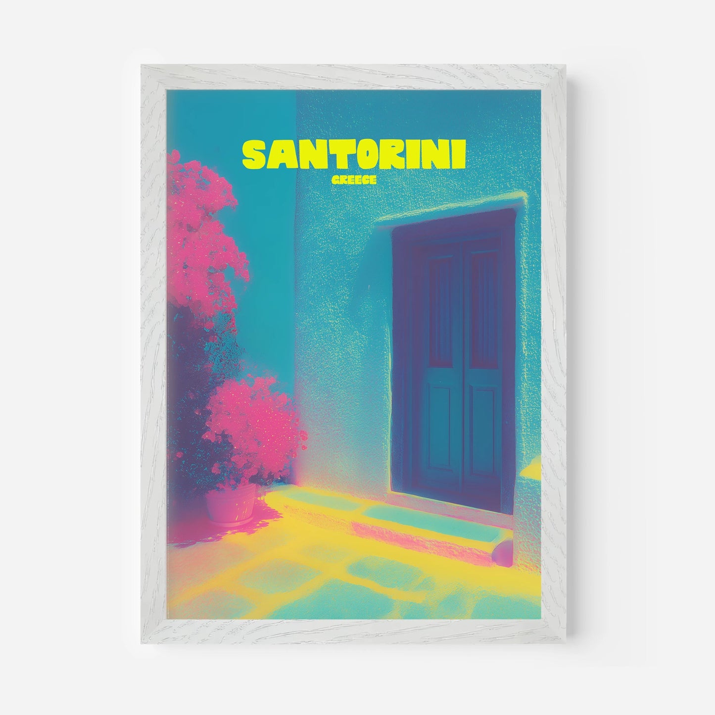 Santorini Greece Travel Poster - Postered