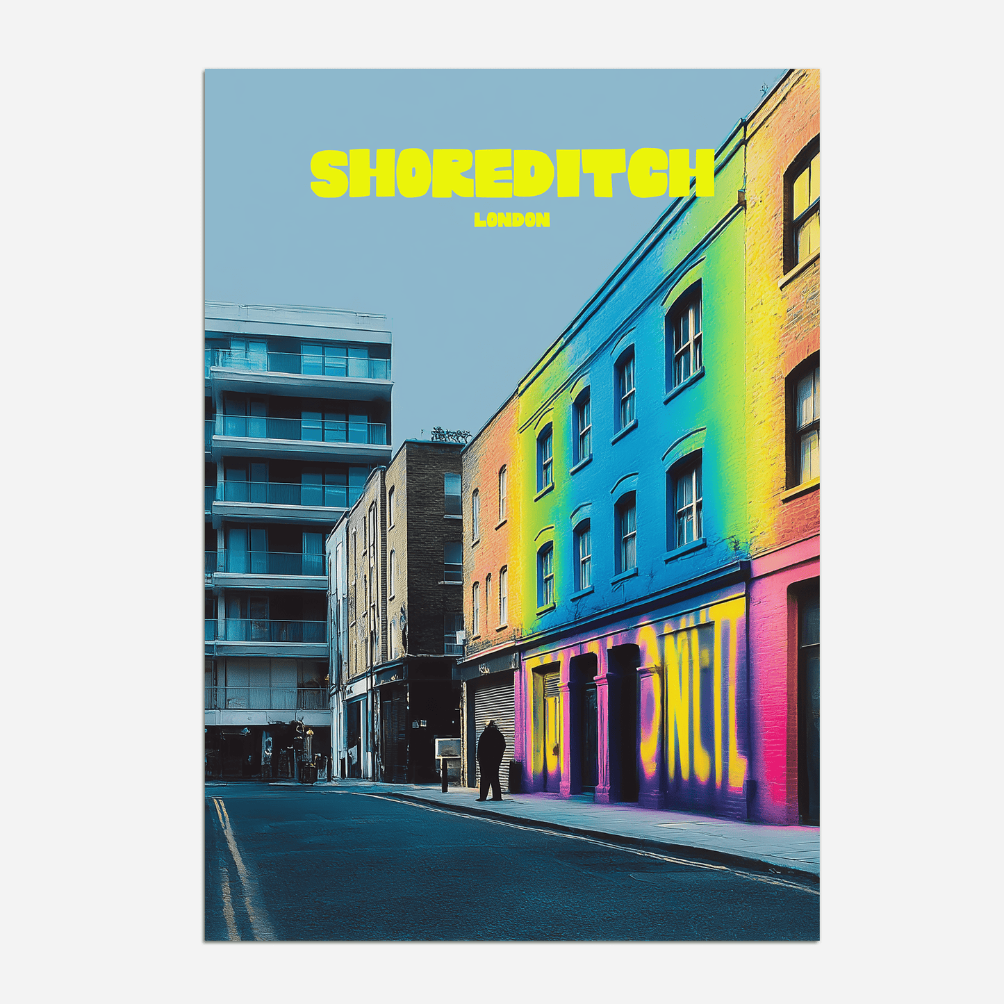 Shoreditch London England Travel Poster - Postered