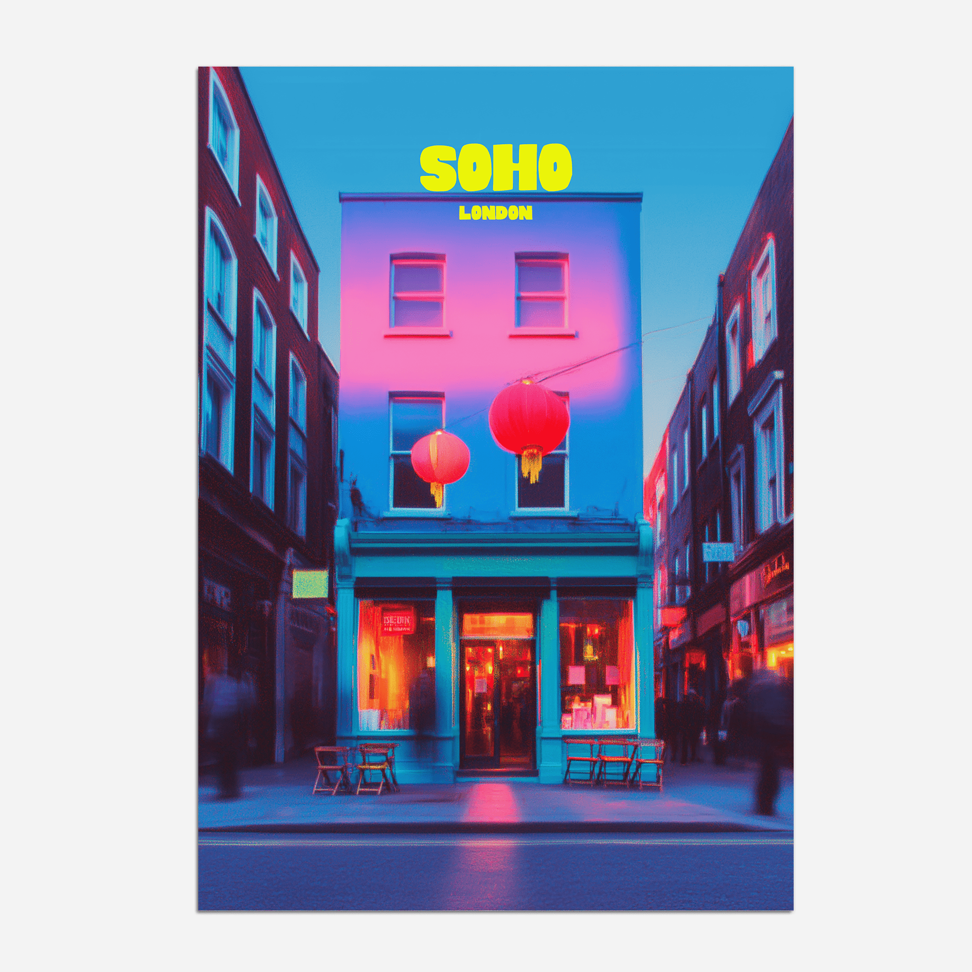 Soho London England Travel Poster - Postered