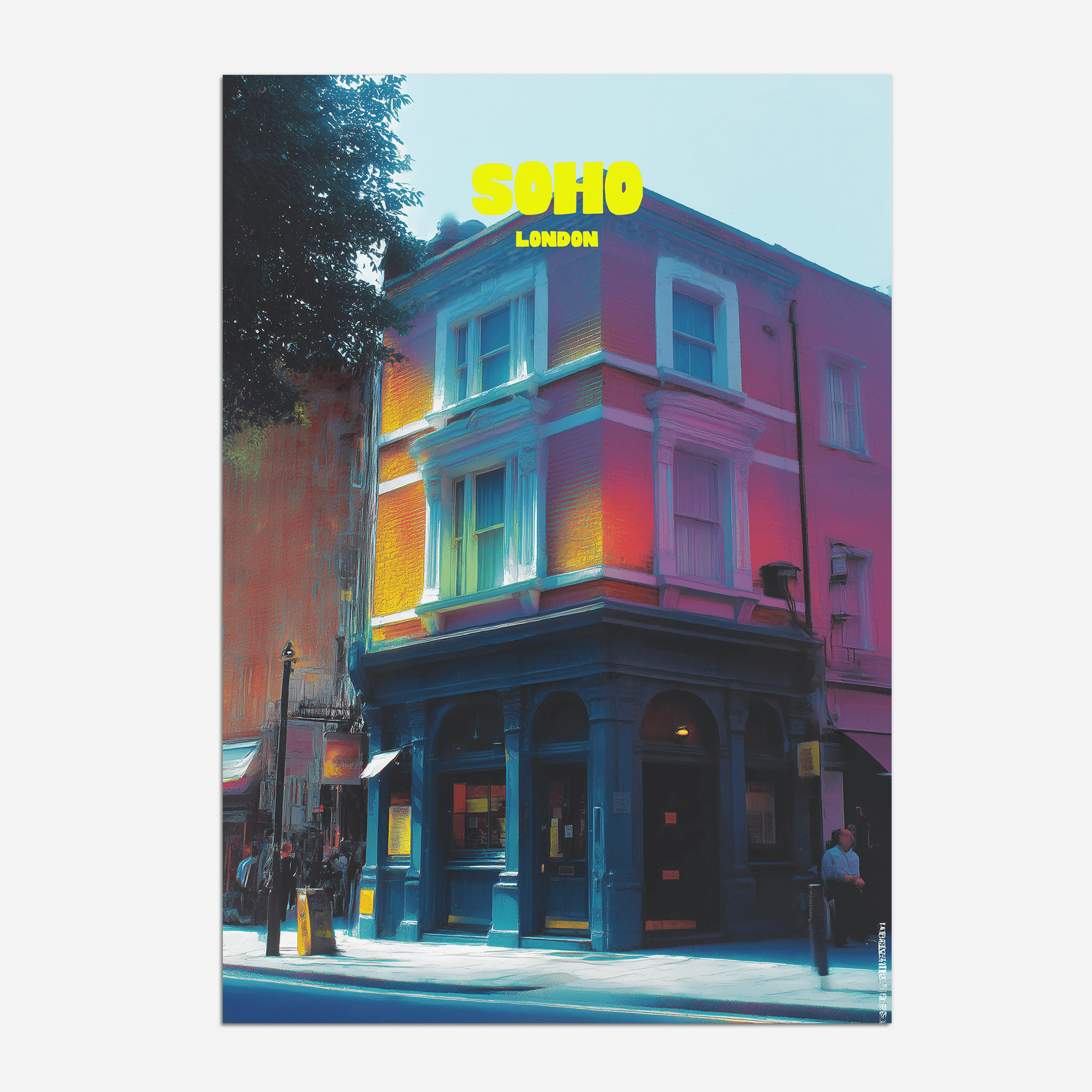 Soho London England Travel Poster - Postered