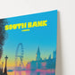 South Bank London England Travel Poster - Postered