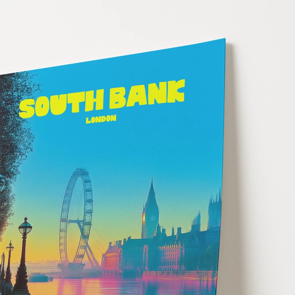 South Bank London England Travel Poster - Postered