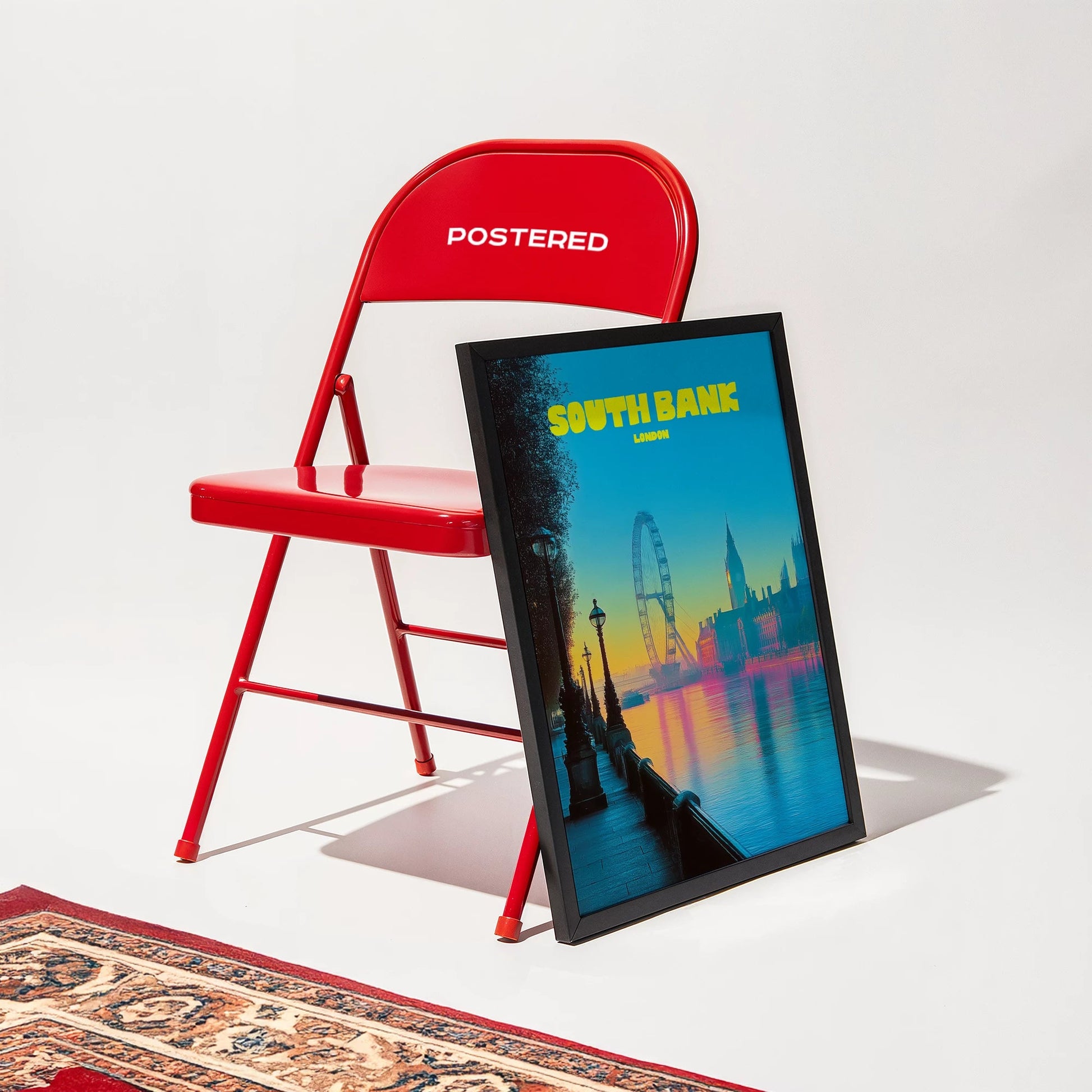 South Bank London England Travel Poster - Postered