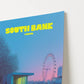 South Bank London England Travel Poster - Postered