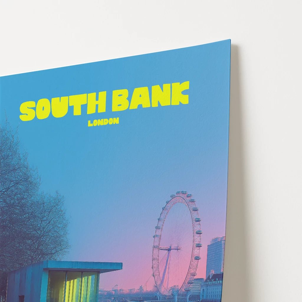 South Bank London England Travel Poster - Postered