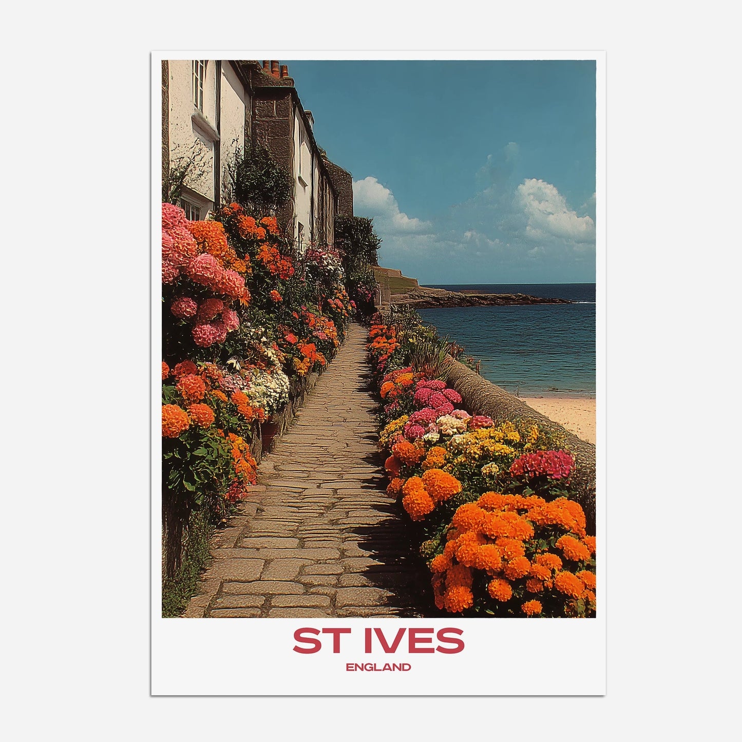 St Ives Cornwall England Europe Travel Poster - Postered