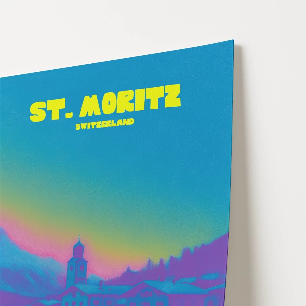 St. Moritz Switzerland Travel Poster - Postered