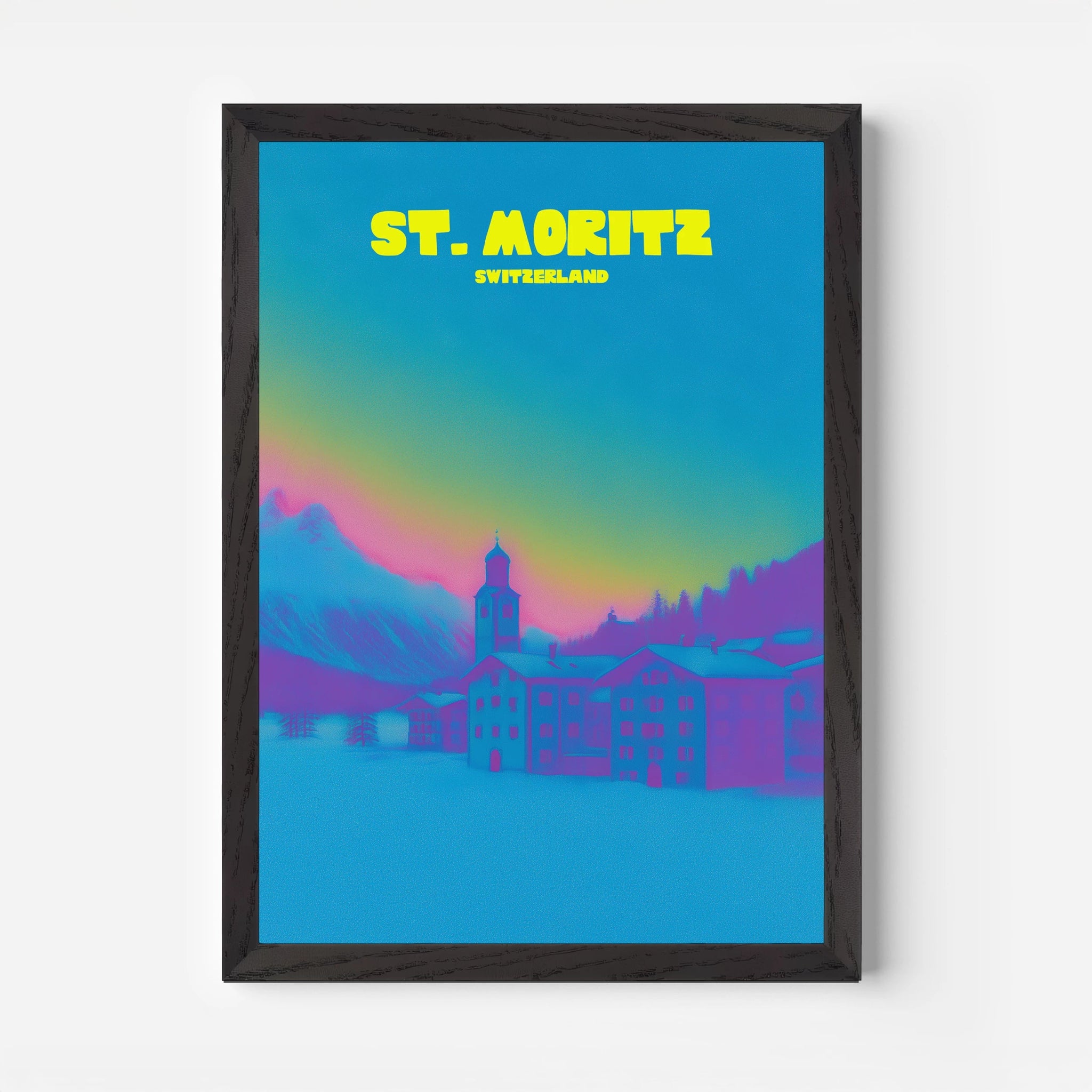 St. Moritz Switzerland Travel Poster - Postered