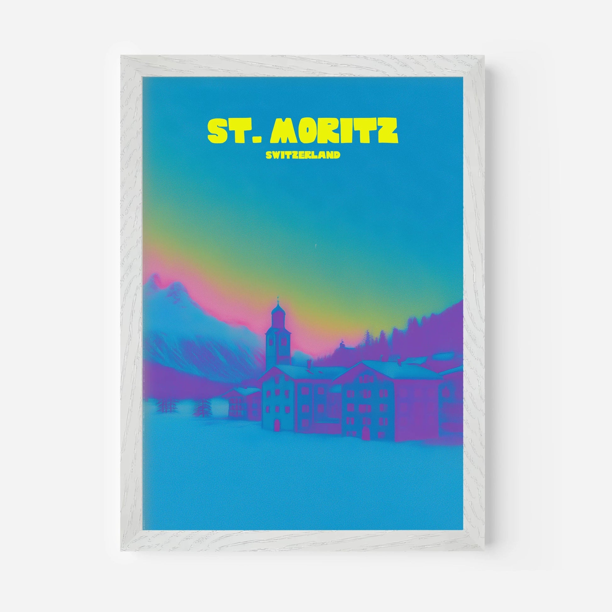 St. Moritz Switzerland Travel Poster - Postered