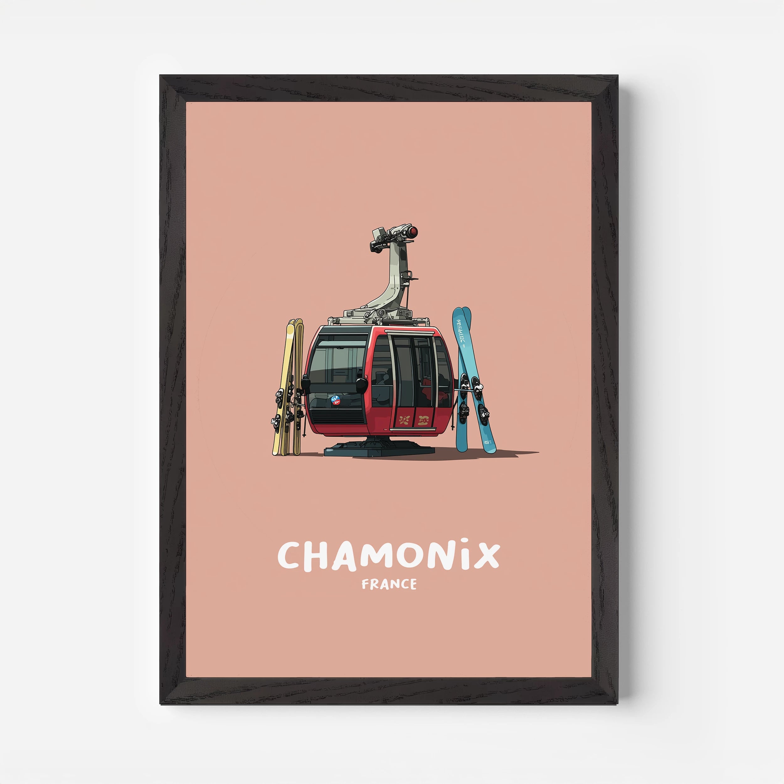 Chamonix France Europe Travel Poster