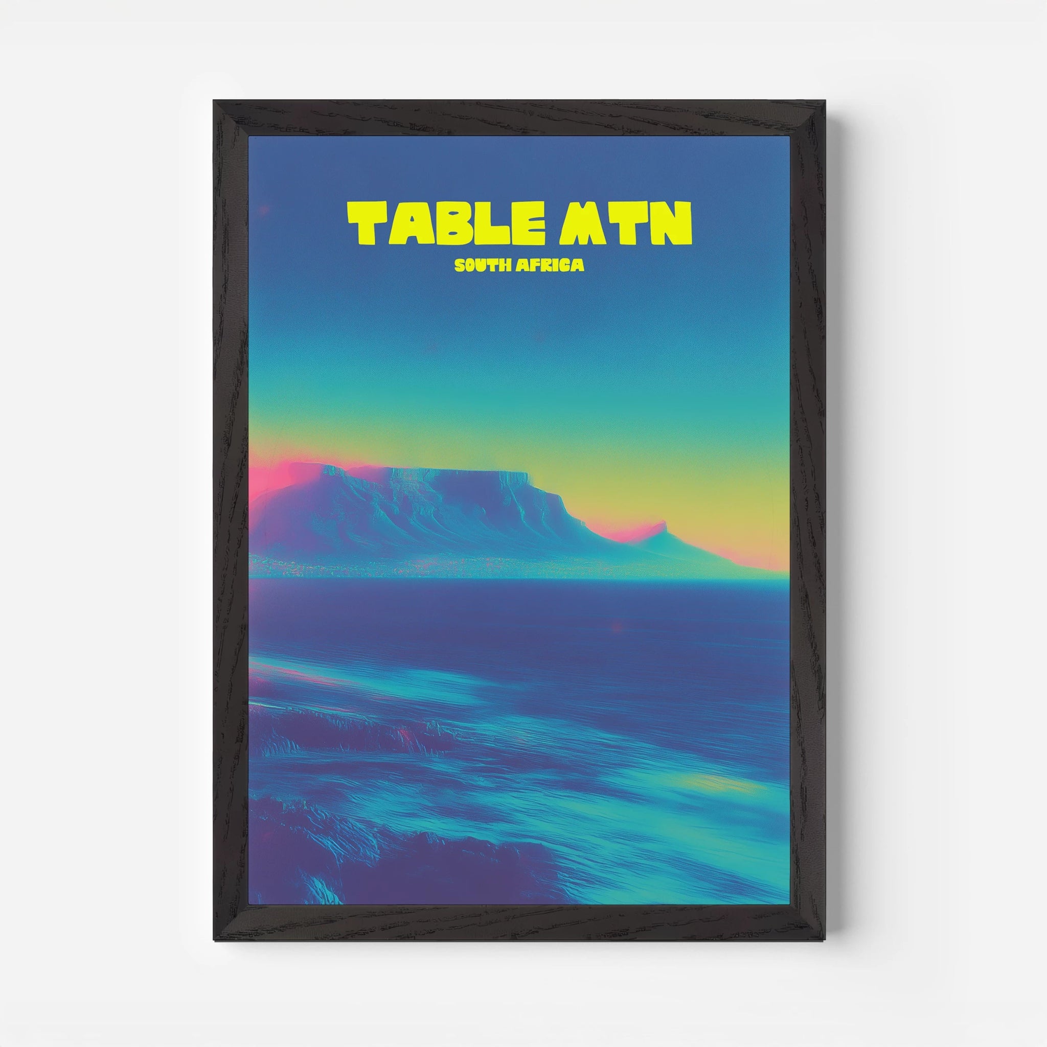 Table Mountain South Africa Travel Poster - Postered